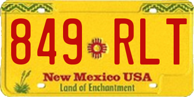 NM license plate 849RLT