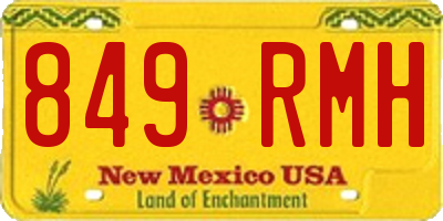 NM license plate 849RMH