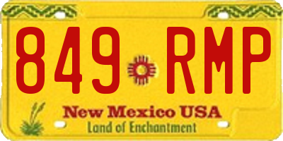 NM license plate 849RMP