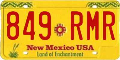 NM license plate 849RMR