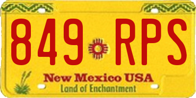 NM license plate 849RPS