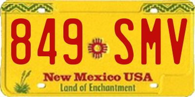 NM license plate 849SMV