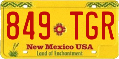 NM license plate 849TGR