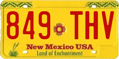 NM license plate 849THV