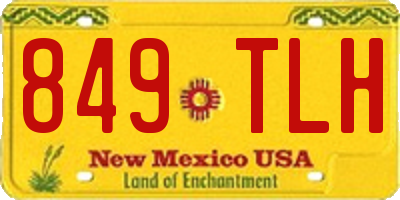 NM license plate 849TLH