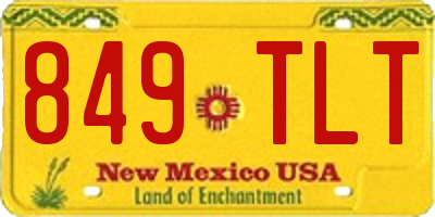 NM license plate 849TLT
