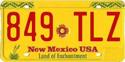 NM license plate 849TLZ