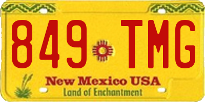 NM license plate 849TMG