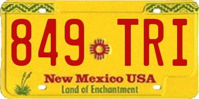 NM license plate 849TRI