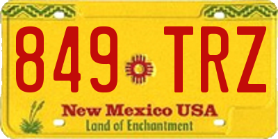 NM license plate 849TRZ