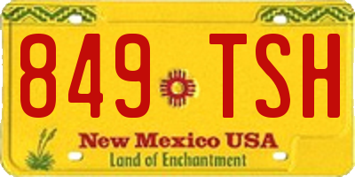 NM license plate 849TSH