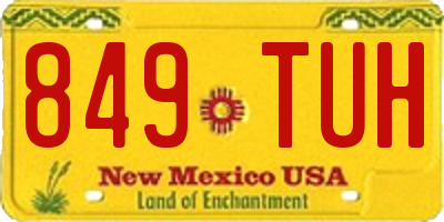 NM license plate 849TUH