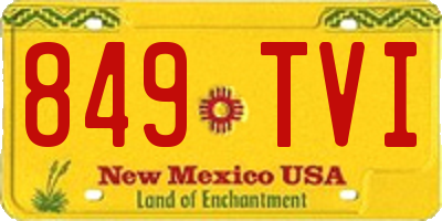 NM license plate 849TVI