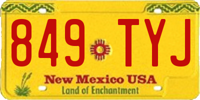 NM license plate 849TYJ