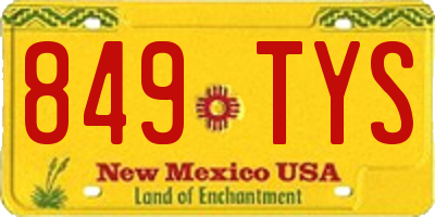 NM license plate 849TYS