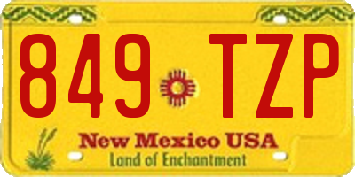 NM license plate 849TZP