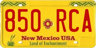 NM license plate 850RCA