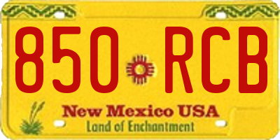 NM license plate 850RCB