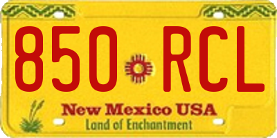 NM license plate 850RCL