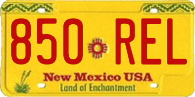NM license plate 850REL