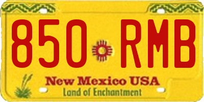 NM license plate 850RMB