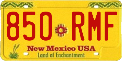NM license plate 850RMF