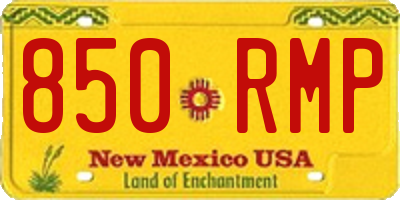 NM license plate 850RMP