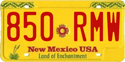 NM license plate 850RMW