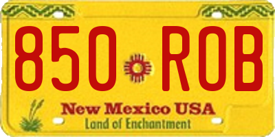 NM license plate 850ROB
