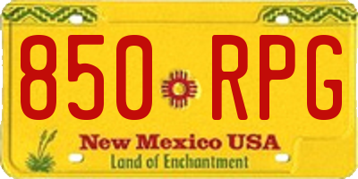 NM license plate 850RPG