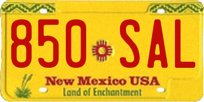NM license plate 850SAL