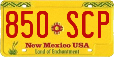 NM license plate 850SCP