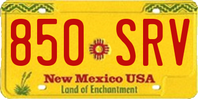 NM license plate 850SRV
