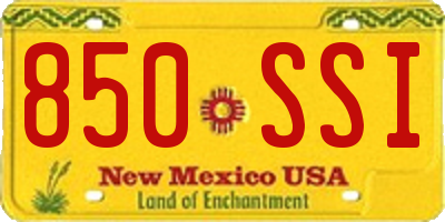 NM license plate 850SSI
