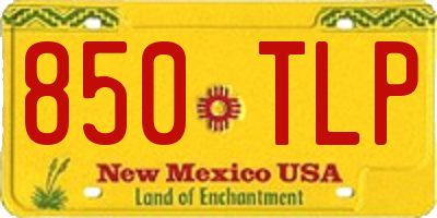 NM license plate 850TLP