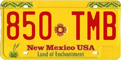 NM license plate 850TMB
