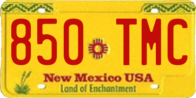 NM license plate 850TMC