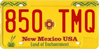 NM license plate 850TMQ