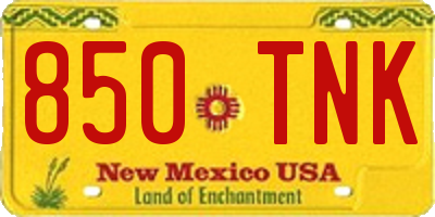 NM license plate 850TNK