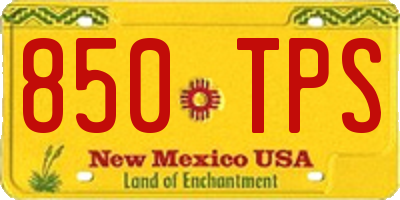 NM license plate 850TPS