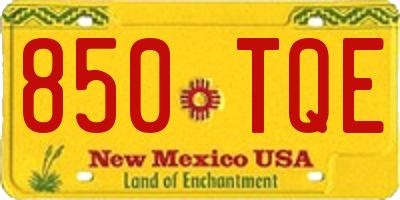 NM license plate 850TQE
