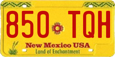 NM license plate 850TQH
