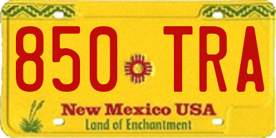 NM license plate 850TRA
