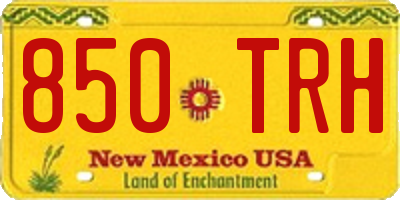 NM license plate 850TRH