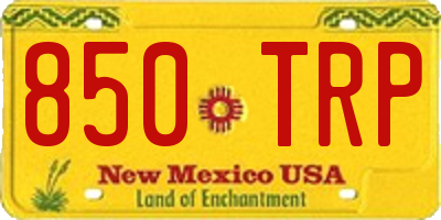 NM license plate 850TRP