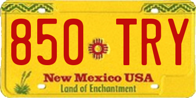 NM license plate 850TRY