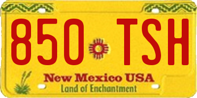 NM license plate 850TSH