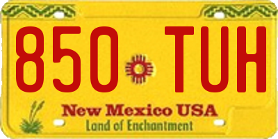 NM license plate 850TUH
