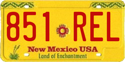 NM license plate 851REL