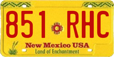 NM license plate 851RHC